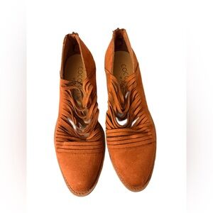 Coconuts by Matisse Meade ankle booties Cognac Rust Size 10M NWOT
